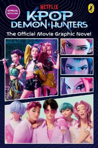 Buchcover und Innenansicht für das Buch: KPop Demon Hunters: The Official Movie Graphic Novel