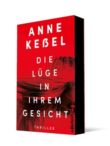 Buchcover und Innenansicht für das Buch: Die Lüge in ihrem Gesicht