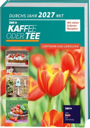 Buchcover und Innenansicht für das Buch: Durchs Jahr 2027 mit KAFFEE ODER TEE