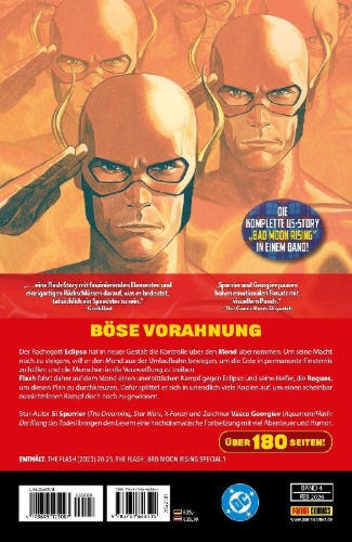 Buchcover und Innenansicht für das Buch: The Flash 20-25; The Flash: Bad Moon Rising Special 1