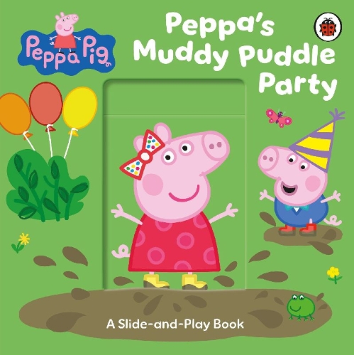Buchcover und Innenansicht für das Buch: Peppa Pig: Peppa's Muddy Puddle Party
