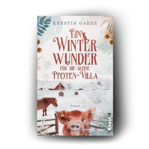 Buchcover und Innenansicht für das Buch: Ein Winterwunder für die kleine Pfoten-Villa