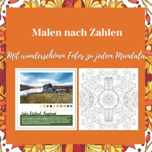 Buchcover und Innenansicht für das Buch: Mandala-Reise Herbst