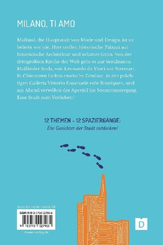 Buchcover und Innenansicht für das Buch: Zu Fuß durch Mailand
