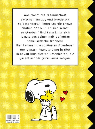 Buchcover und Innenansicht für das Buch: Peanuts: 5-Minuten-Geschichten