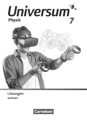 Buchcover und Innenansicht für das Buch: Universum Physik 7. Schuljahr. Gymnasium Sachsen - Lösungen zum Schulbuch