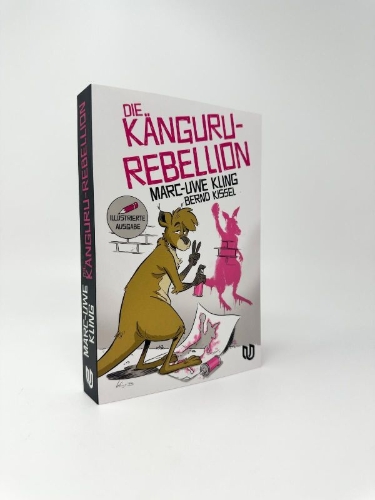 Buchcover und Innenansicht für das Buch: Die Känguru-Rebellion