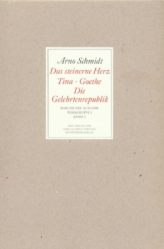 Buchcover und Innenansicht für das Buch: Bargfelder Ausgabe. Werkgruppe I. Romane, Erzählungen, Gedichte, Juvenilia