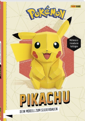 Buchcover und Innenansicht für das Buch: Pikachu - Un papertoy à créer