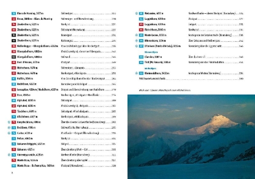 Buchcover und Innenansicht für das Buch: Hochtouren Westalpen Band 1: Schweiz / Italien