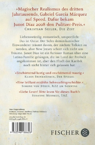 Buchcover und Innenansicht für das Buch: Das kurze wundersame Leben des Oscar Wao