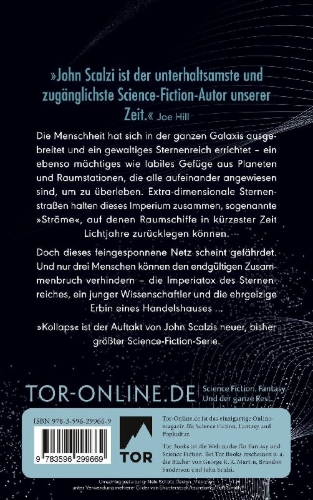 Buchcover und Innenansicht für das Buch: Kollaps - Das Imperium der Ströme 1