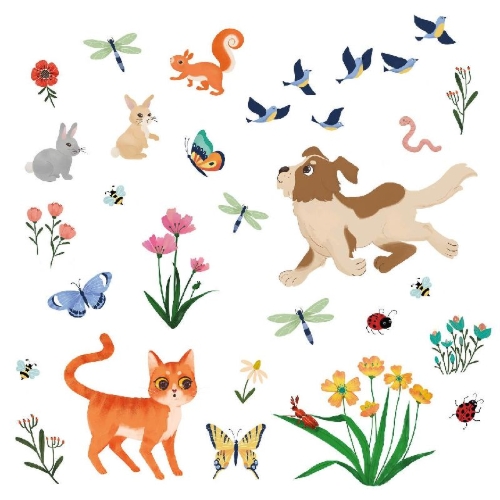 Buchcover und Innenansicht für das Buch: Stickerheft Katze Schlecki