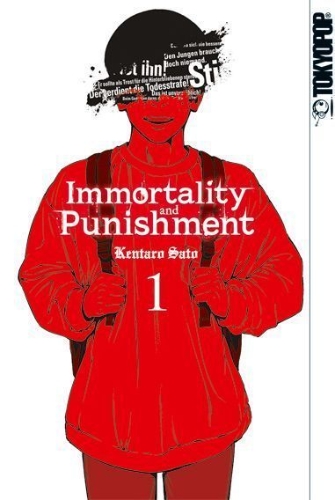 Buchcover und Innenansicht für das Buch: Immortality and Punishment 01