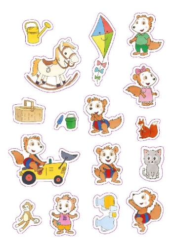 Buchcover und Innenansicht für das Buch: Bobo Siebenschläfer Magnet-Spielbuch für Kinder ab 3 Jahren