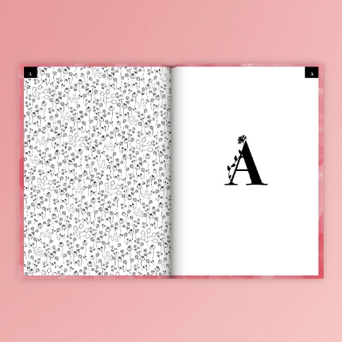 Buchcover und Innenansicht für das Buch: Adressbuch mit Geburtstagskalender | Kontaktbuch in DIN A5| Telefonregister & Adressbuch mit Telefonnummer, Adresse, E-Mail | Telefonbuch rosa