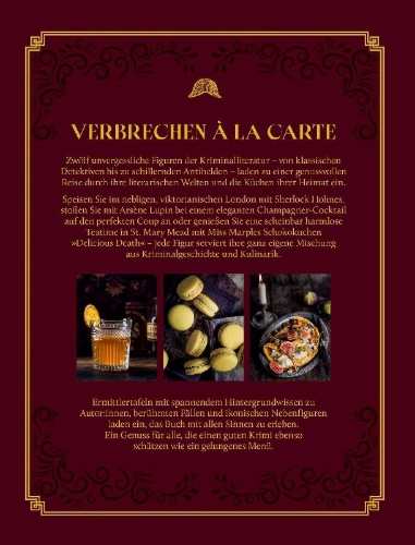 Buchcover und Innenansicht für das Buch: Das Krimikochbuch