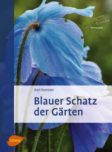Buchcover und Innenansicht für das Buch: Blauer Schatz der Gärten