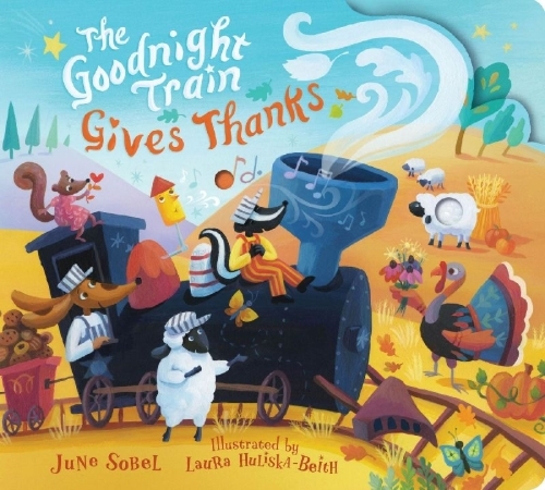 Buchcover und Innenansicht für das Buch: The Goodnight Train Gives Thanks