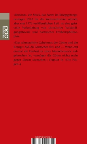 Buchcover und Innenansicht für das Buch: Bariona oder Der Sohn des Donners / Die Fliegen