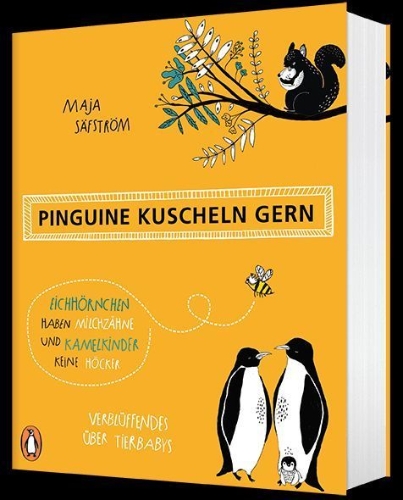Buchcover und Innenansicht für das Buch: Amazing Facts About Baby Animals. An Illustrated Compendium