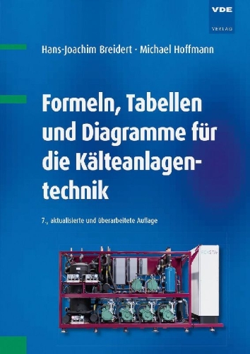Buchcover und Innenansicht für das Buch: Formeln, Tabellen und Diagramme für die Kälteanlagentechnik