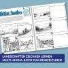 Buchcover und Innenansicht für das Buch: Go out and Sketch