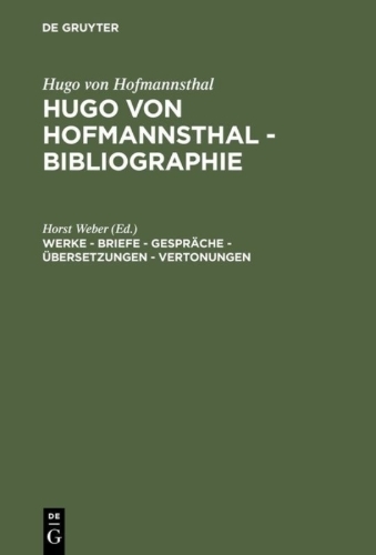 Buchcover und Innenansicht für das Buch: Werke - Briefe - Gespräche - Übersetzungen - Vertonungen