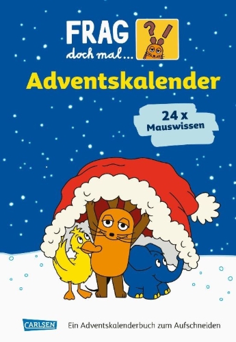 Buchcover und Innenansicht für das Buch: Frag doch mal ... die Maus: Der Adventskalender 2026