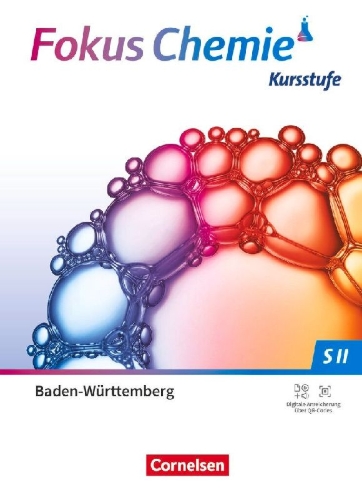 Buchcover und Innenansicht für das Buch: Fokus Chemie Sekundarstufe II. Kursstufe - Baden-Württemberg - Schulbuch