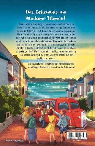 Buchcover und Innenansicht für das Buch: Maries Glücksküche - Die geheimnisvolle Lehrerin
