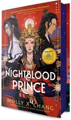 Buchcover und Innenansicht für das Buch: The Nightblood Prince: A Good Morning America YA Book Club Pick