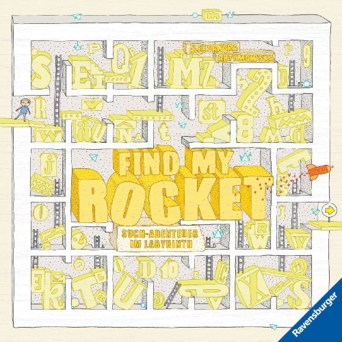Buchcover und Innenansicht für das Buch: Find my Rocket