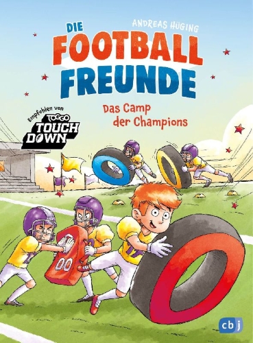 Buchcover und Innenansicht für das Buch: Die Football-Freunde - Das Camp der Champions