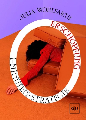 Buchcover und Innenansicht für das Buch: 1-Minuten-Strategie Erschöpfung