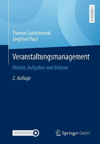 Buchcover und Innenansicht für das Buch: Veranstaltungsmanagement