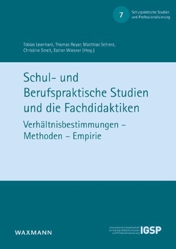 Buchcover und Innenansicht für das Buch: Schul- und Berufspraktische Studien und die Fachdidaktiken