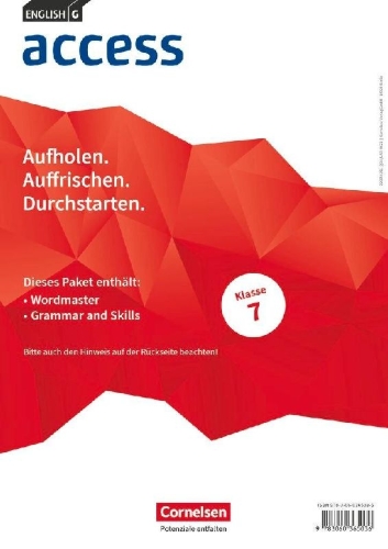 Buchcover und Innenansicht für das Buch: English G Access Band 3: 7. Schuljahr - Wordmaster und Grammar and Skills (Im Paket)