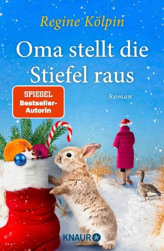 Buchcover und Innenansicht für das Buch: Oma stellt die Stiefel raus