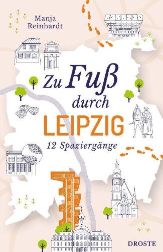 Buchcover und Innenansicht für das Buch: Zu Fuß durch Leipzig