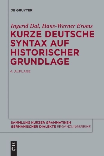 Buchcover und Innenansicht für das Buch: Kurze deutsche Syntax auf historischer Grundlage