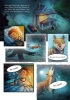Buchcover und Innenansicht für das Buch: Woodwalkers - Graphic Novel (1). Jeffreys große Chance
