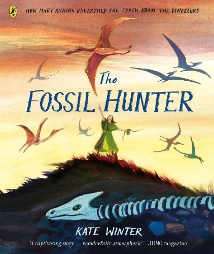 Buchcover und Innenansicht für das Buch: The Fossil Hunter