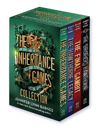Buchcover und Innenansicht für das Buch: The Inheritance Games Paperback Collection