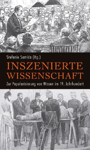 Buchcover und Innenansicht für das Buch: Inszenierte Wissenschaft