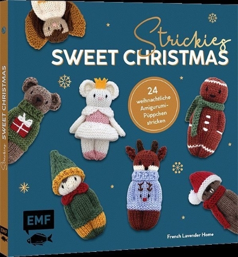 Buchcover und Innenansicht für das Buch: Strickies - Sweet Christmas