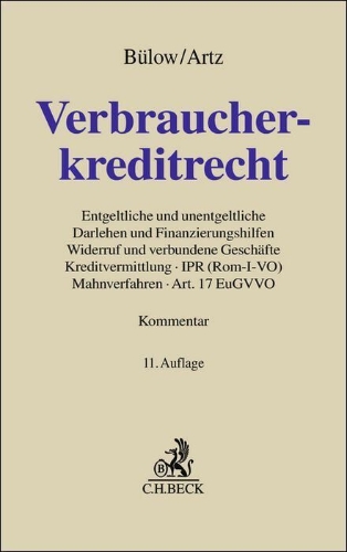 Buchcover und Innenansicht für das Buch: Verbraucherkreditrecht