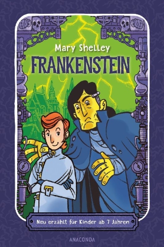 Buchcover und Innenansicht für das Buch: Frankenstein