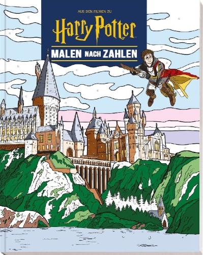 Buchcover und Innenansicht für das Buch: Harry Potter Color-by-Number