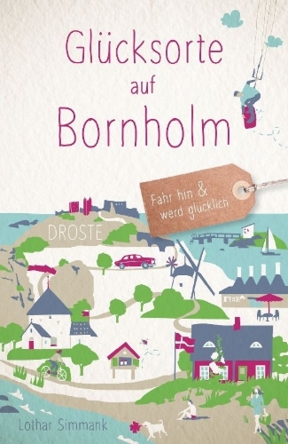 Buchcover und Innenansicht für das Buch: Glücksorte auf Bornholm